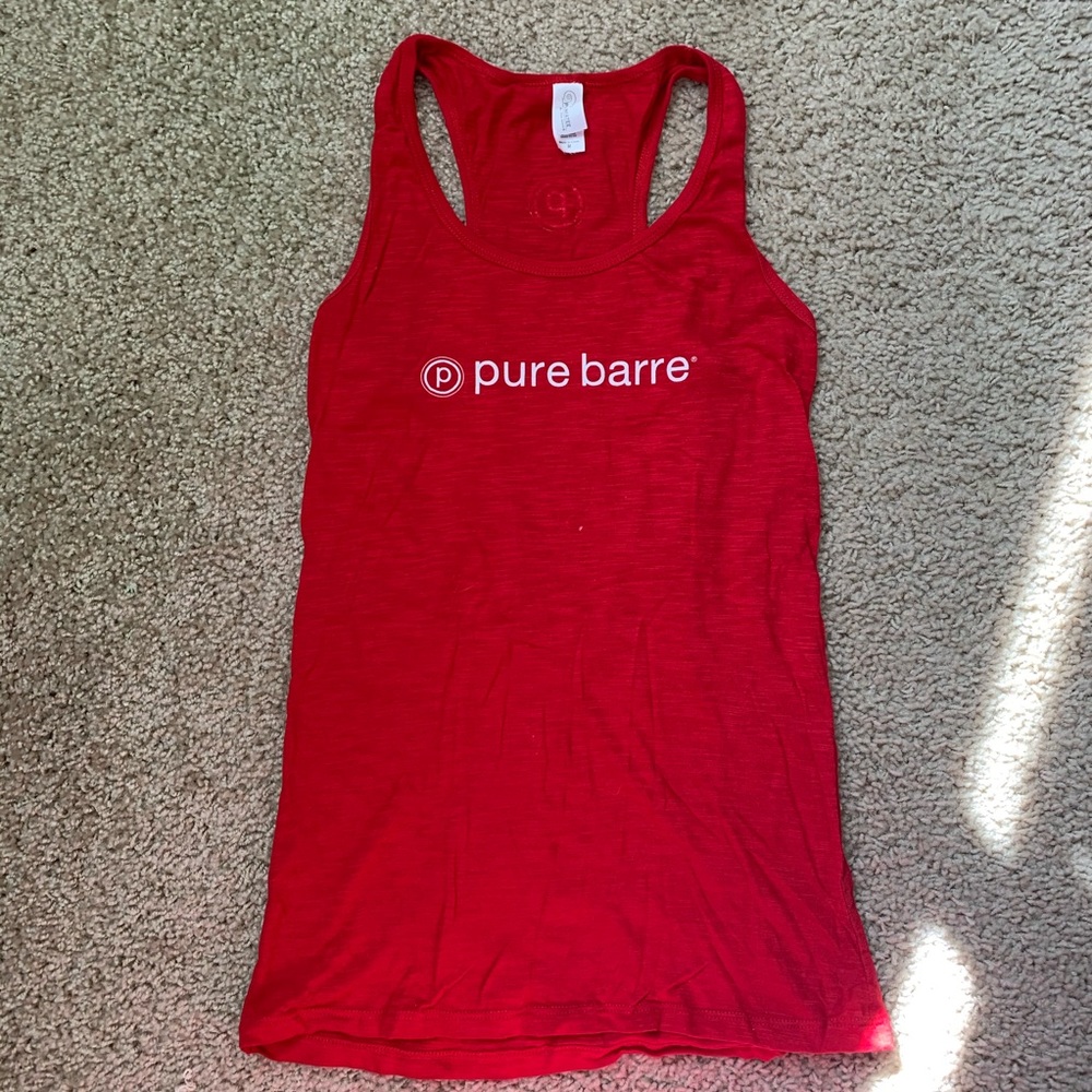 NWOT pure barre red racerback tank medium